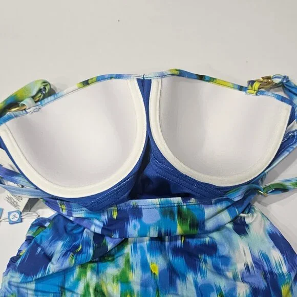 Bleu by Rod Beattie Life's A Beach Shirred Underwire One-Piece Swimsuit